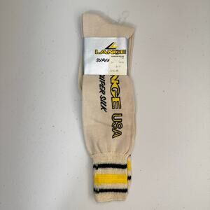 VTG Lange USA Super Silk Winter Ski Socks Silk/Wool Blend Fit Size 9-11 USA Made